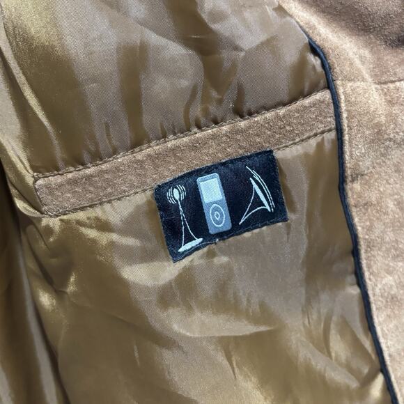 Boston Harbour Outdoorwear Suede Leather Jacket Men’s XL Brown Lined VTG - Picture 9 of 16